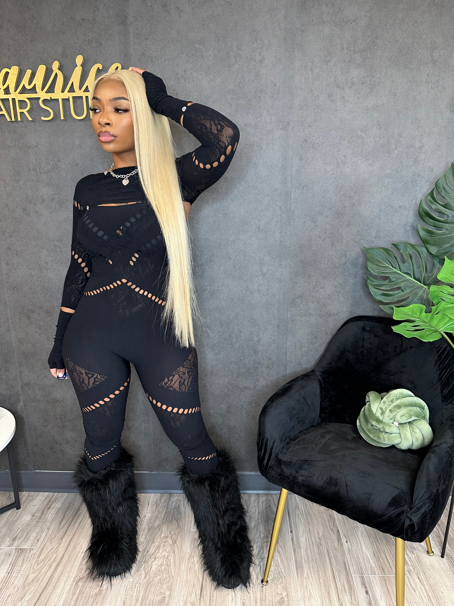 “MESH MAMI” BLACK JUMPSUIT