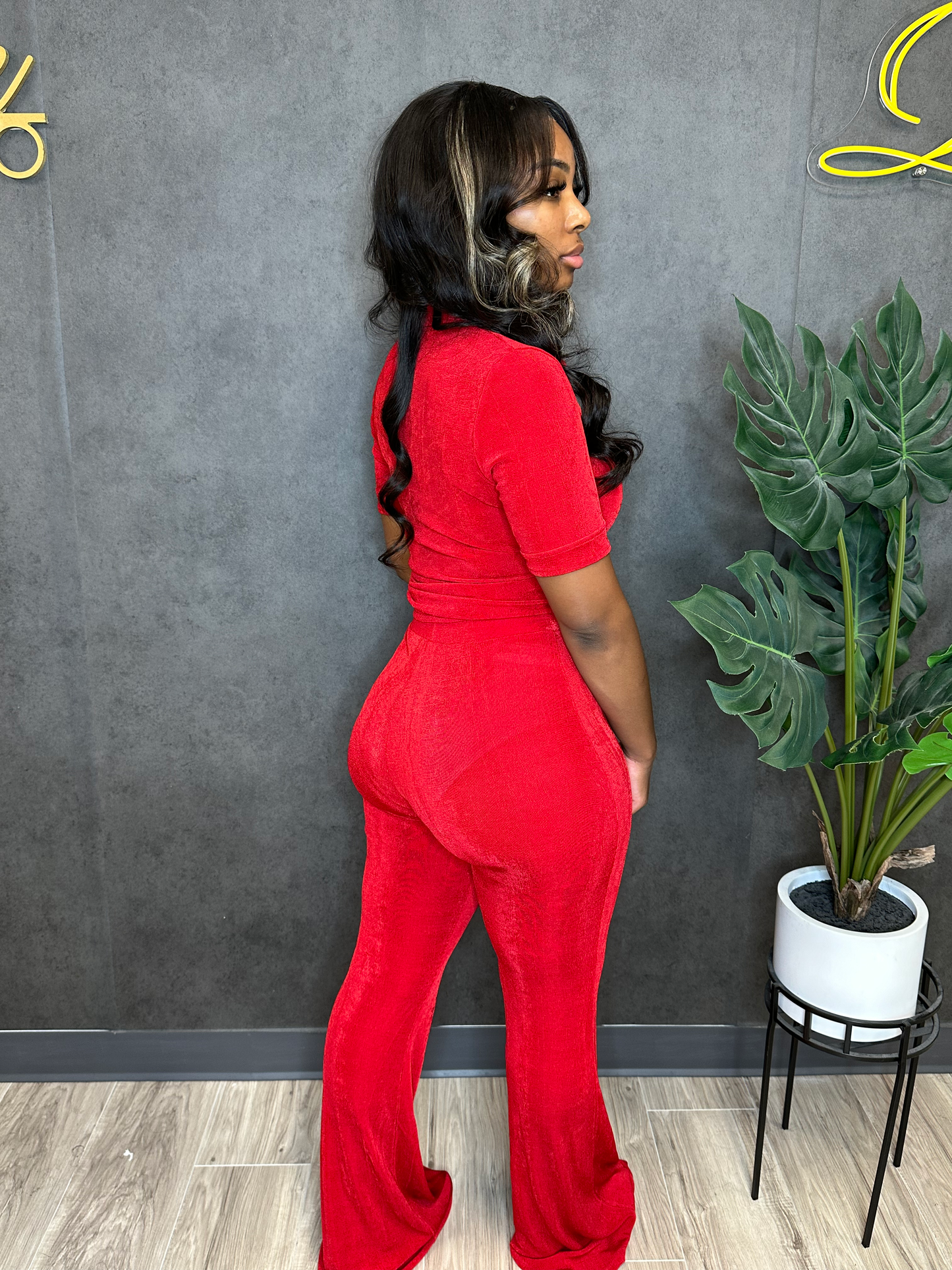 “WIFEY MATERAL” RED SET